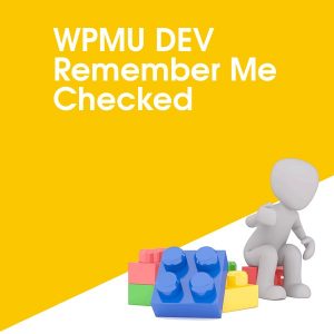 WPMU DEV Remember Me Checked