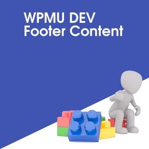 WPMU DEV Footer Content