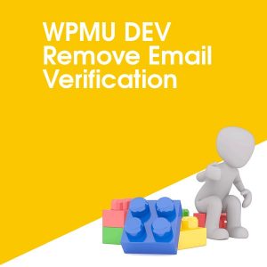 WPMU DEV Remove Email Verification